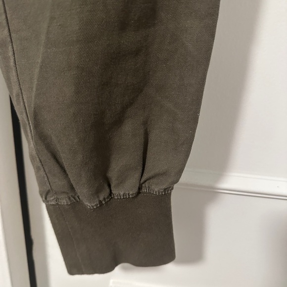 TNA Army Green Cargo Jogger Pants Size Small Women’s Linen Blend - Picture 7 of 11